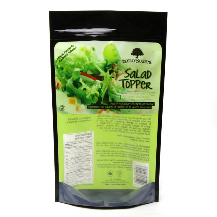 বহুমুখী মুদ্রণ বেগুনী সালাদ জন্য থলি আপ দাঁড়ানো