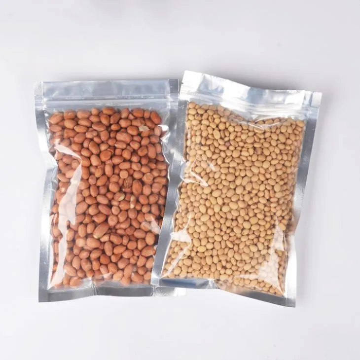 বিভিন্ন সাইড অ্যালুমিনিয়াম ফয়েল তিন সাইড সীল বাদাম ব্যাগ