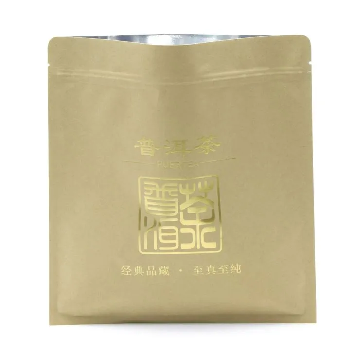 খাঁচা কাগজ তিন সাইড সীল ফয়েল চা ব্যাগ