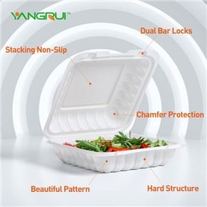 Hinged মাইক্রোওয়েভযোগ্য খাদ্য পাত্রে