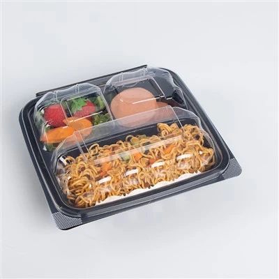 9x9'' Hinged Lid Takeout Food Container