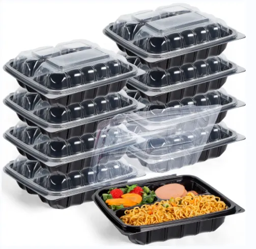 3কমপার্টমেন্ট পিপি খাদ্য জন্য কন্টেইনার যান