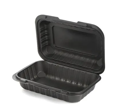 কালো এবং সাদা 9x6 ইঞ্চি খাদ্য বক্স