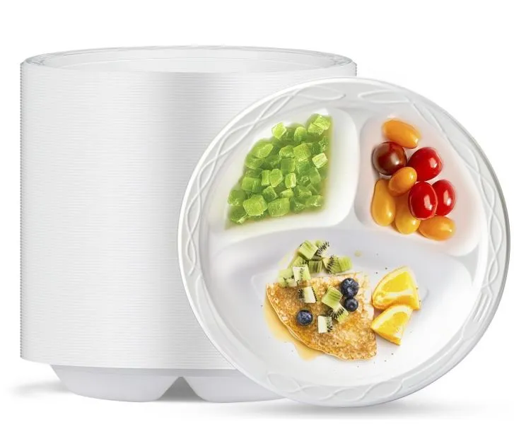 কালো এবং সাদা MFPP বৃত্তাকার প্লেট